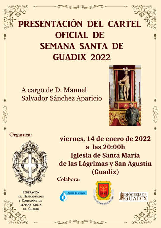 Presentación del cartel oficial de la Semana Santa de Guadix 2022