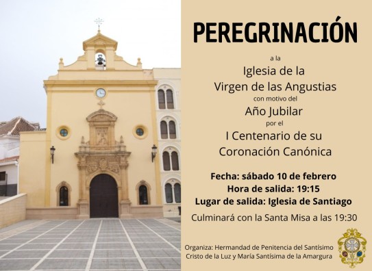 Información Peregrinación a Ntra. Sra. La Virgen de las Angustias de la Hermandad de Luz y Amargura de Guadix