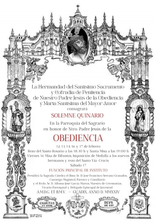 Quinario en Honor de Nuestro Padre Jesús de la Obediencia