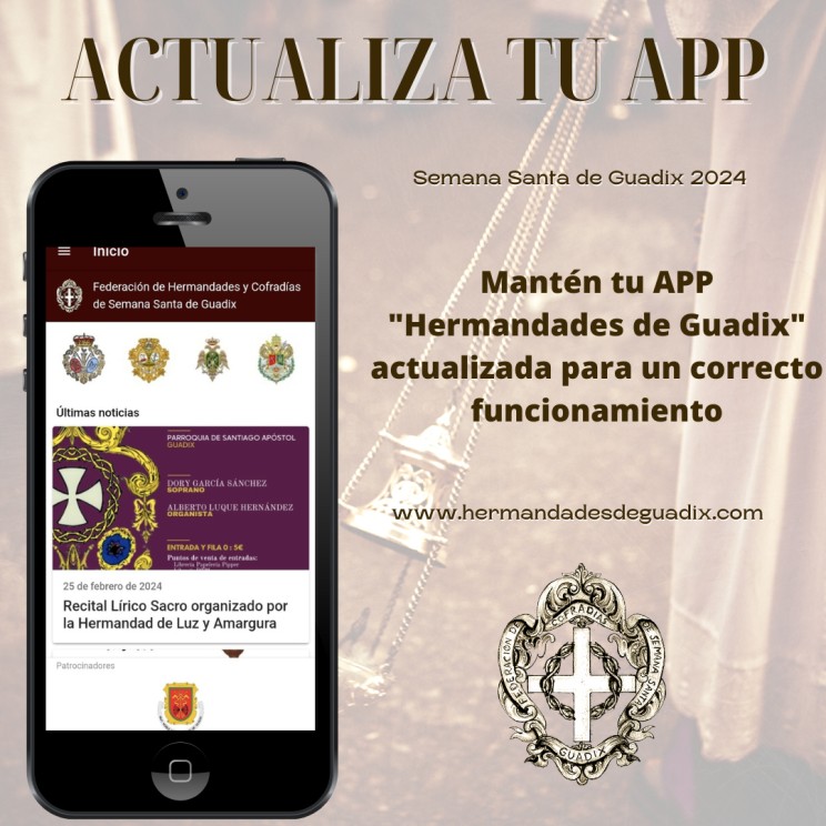 Actualiza tu APP - Hermandades de Guadix