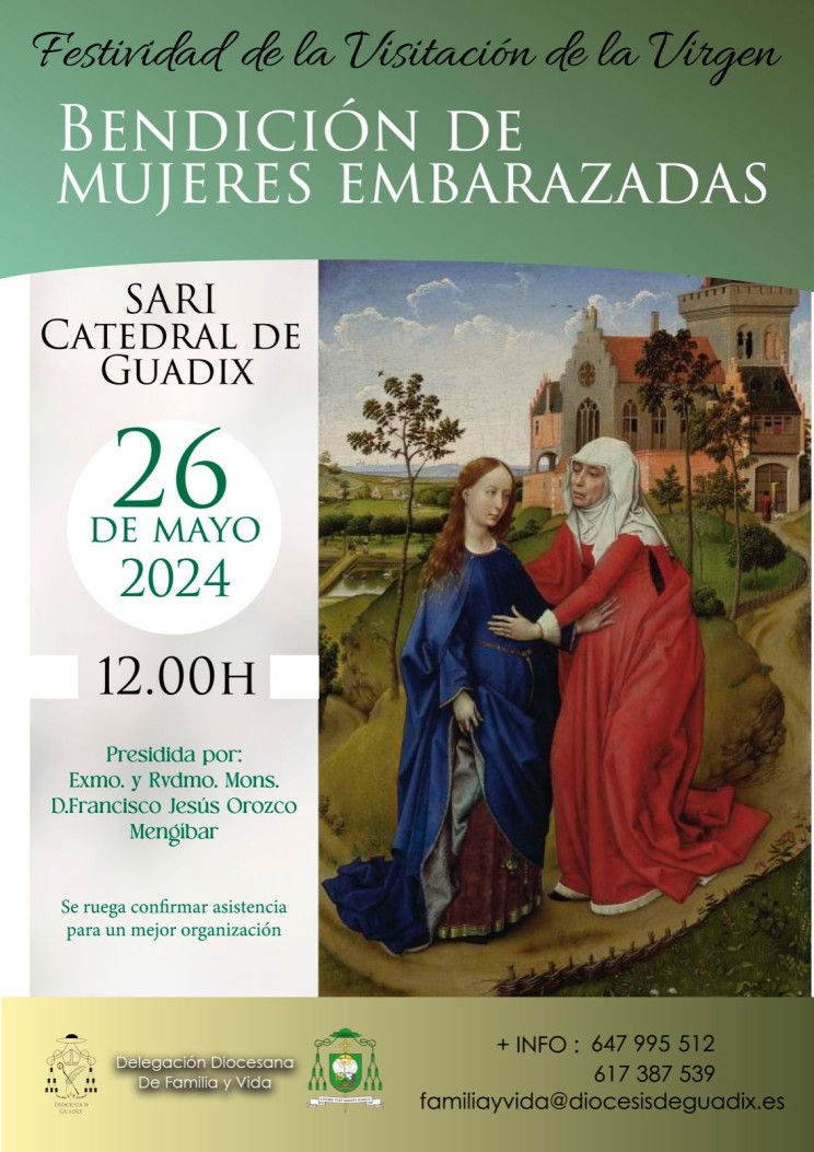 Bendición de mujeres embarazadas, 26 de mayo