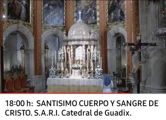 Retransmisión en directo de la Solemne Eucaristía Pontifical en honor a la fiesta del Cuerpo y Sangre del Señor