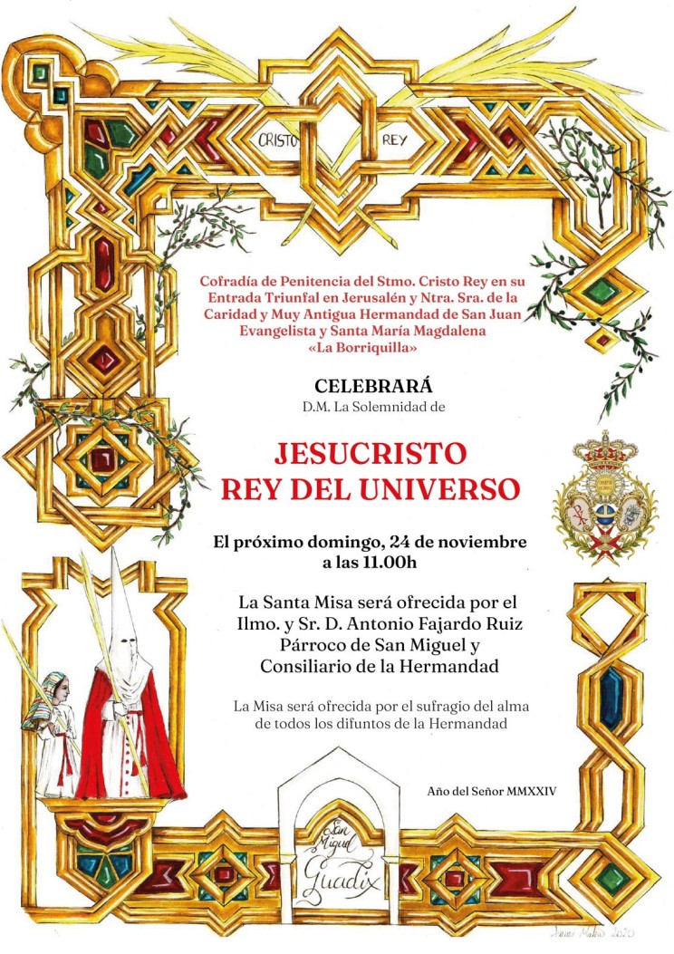 Invitación a la Solemnidad de Jesucristo Rey del Universo