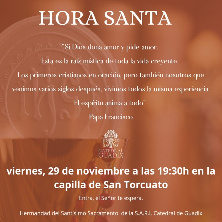 Cultos Sacramentales, mes de noviembre