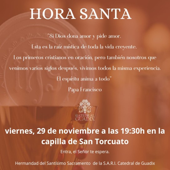 Cultos Sacramentales, mes de noviembre