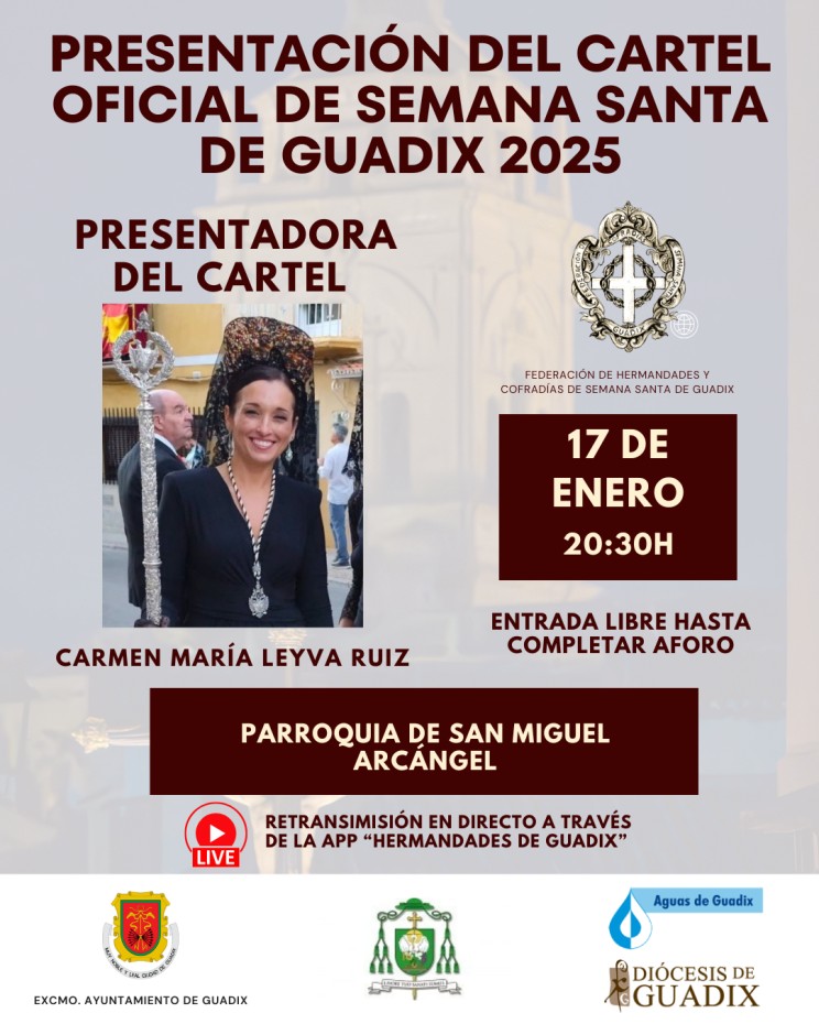 Presentación del Cartel Oficial de la Semana Santa de Guadix 2025